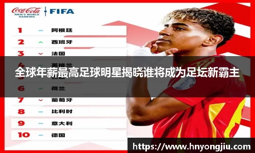全球年薪最高足球明星揭晓谁将成为足坛新霸主